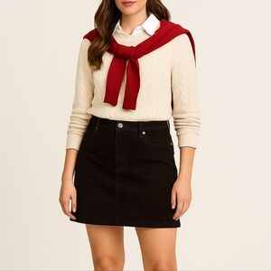 ​NWT Tommy Hilfiger Brown Corduroy Mini Skirt Size 12 Dark Chocolate Boho Prep